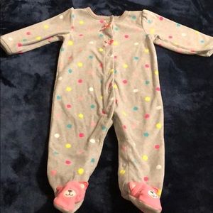 Carters footed pajamas 3/6 month